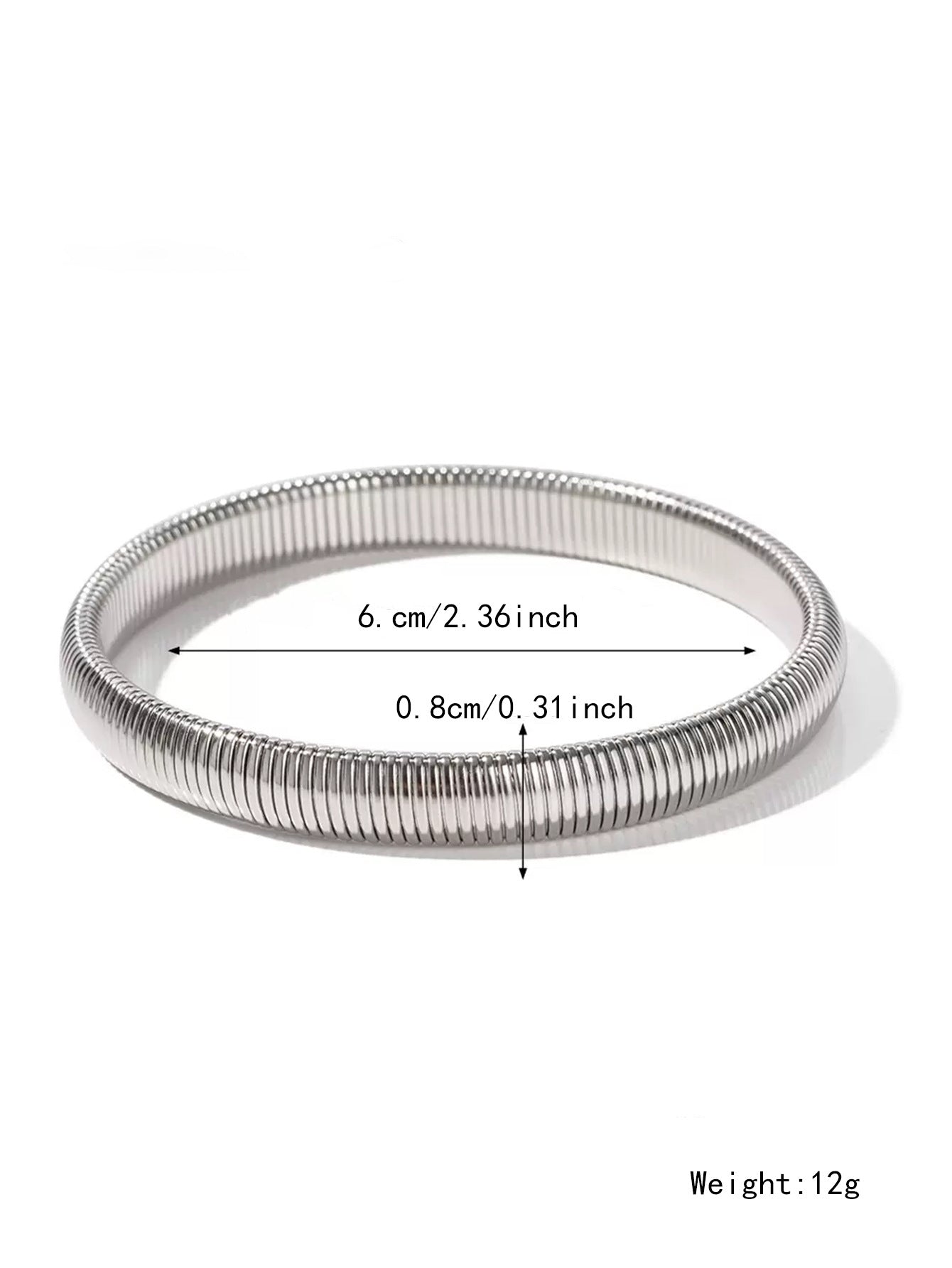 Wholesale Stretch Wide Titanium Steel Bracelet